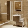 Тумба с раковиной Aquaton Капри 60 таксония темная