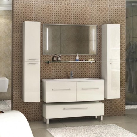 Тумба с раковиной Aquaton Мадрид 120 М 2 ящика