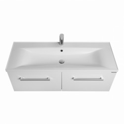 Тумба с раковиной Aquaton Мадрид 120 М 2 ящика